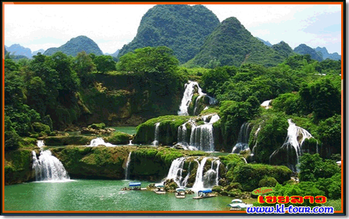 น้ำตกบานส๊บฝั่งเวียดนาม น้ำตกเต๋อเทียนฝั่งจีนใหญ่เป็นอันดับสองของโลก